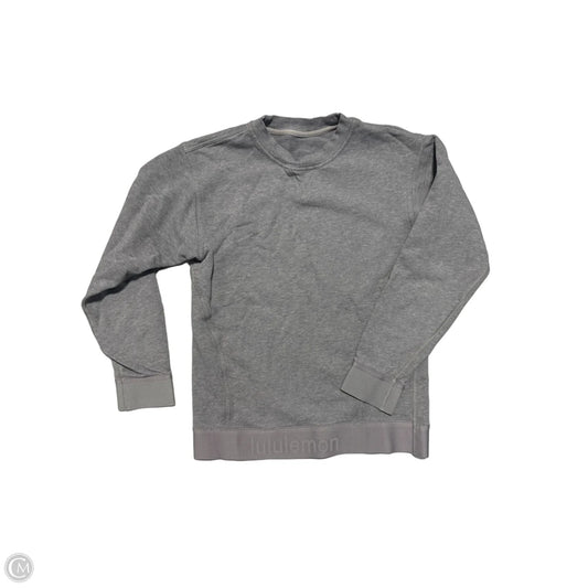 Athletic Sweatshirt Collar By Lululemon In Grey, Size: S