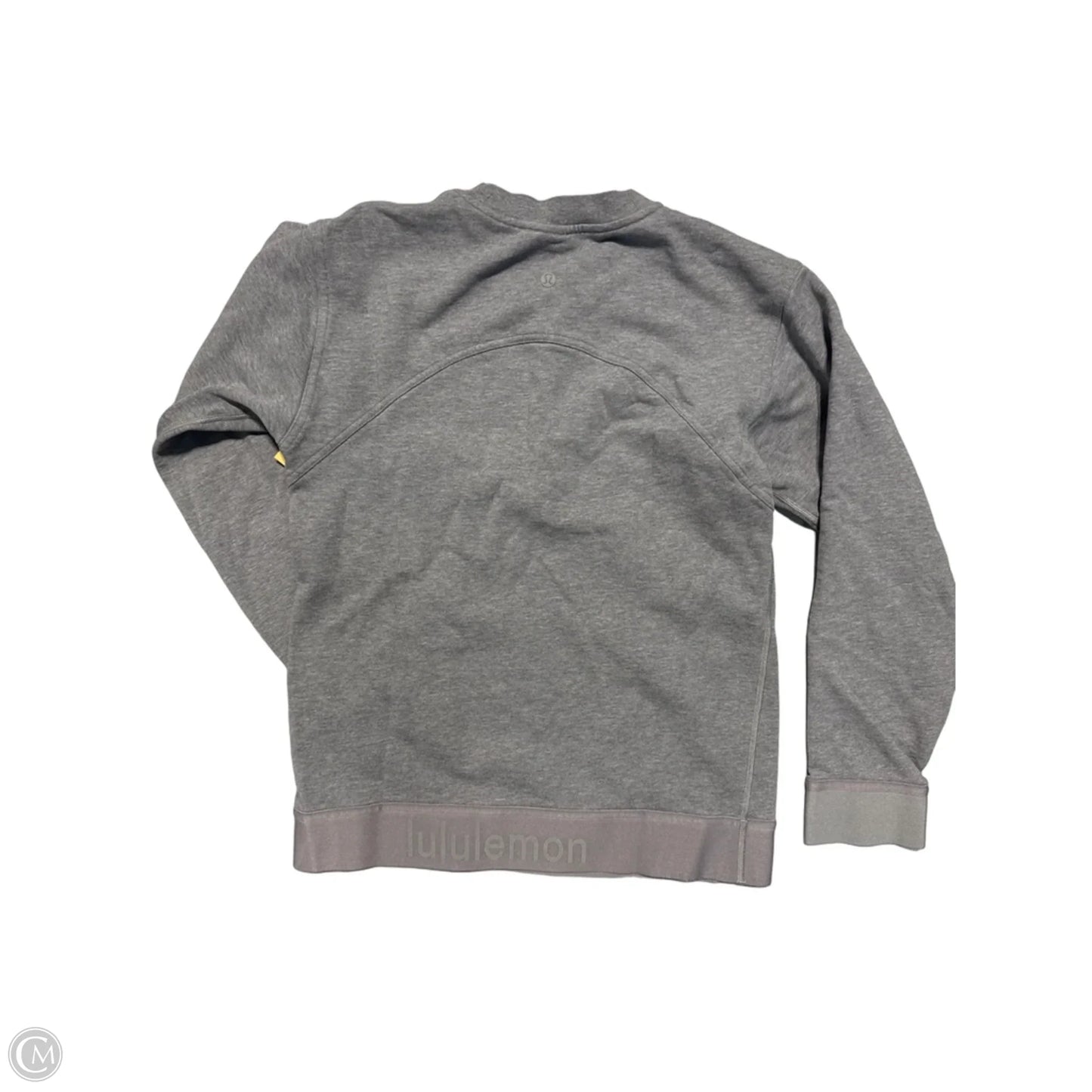 Athletic Sweatshirt Collar By Lululemon In Grey, Size: S