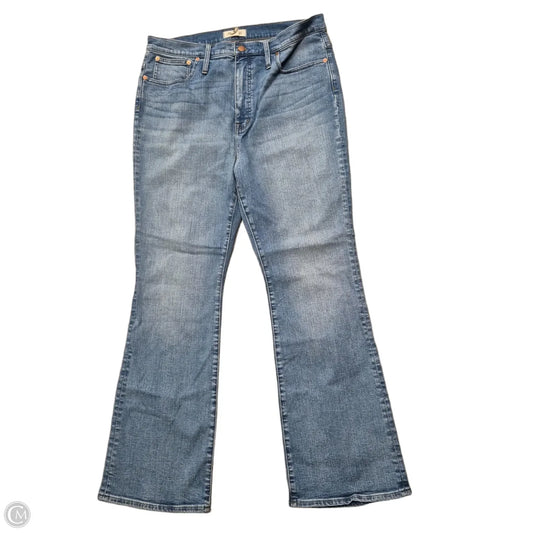 Jeans Flared By Madewell In Blue Denim, Size: 16