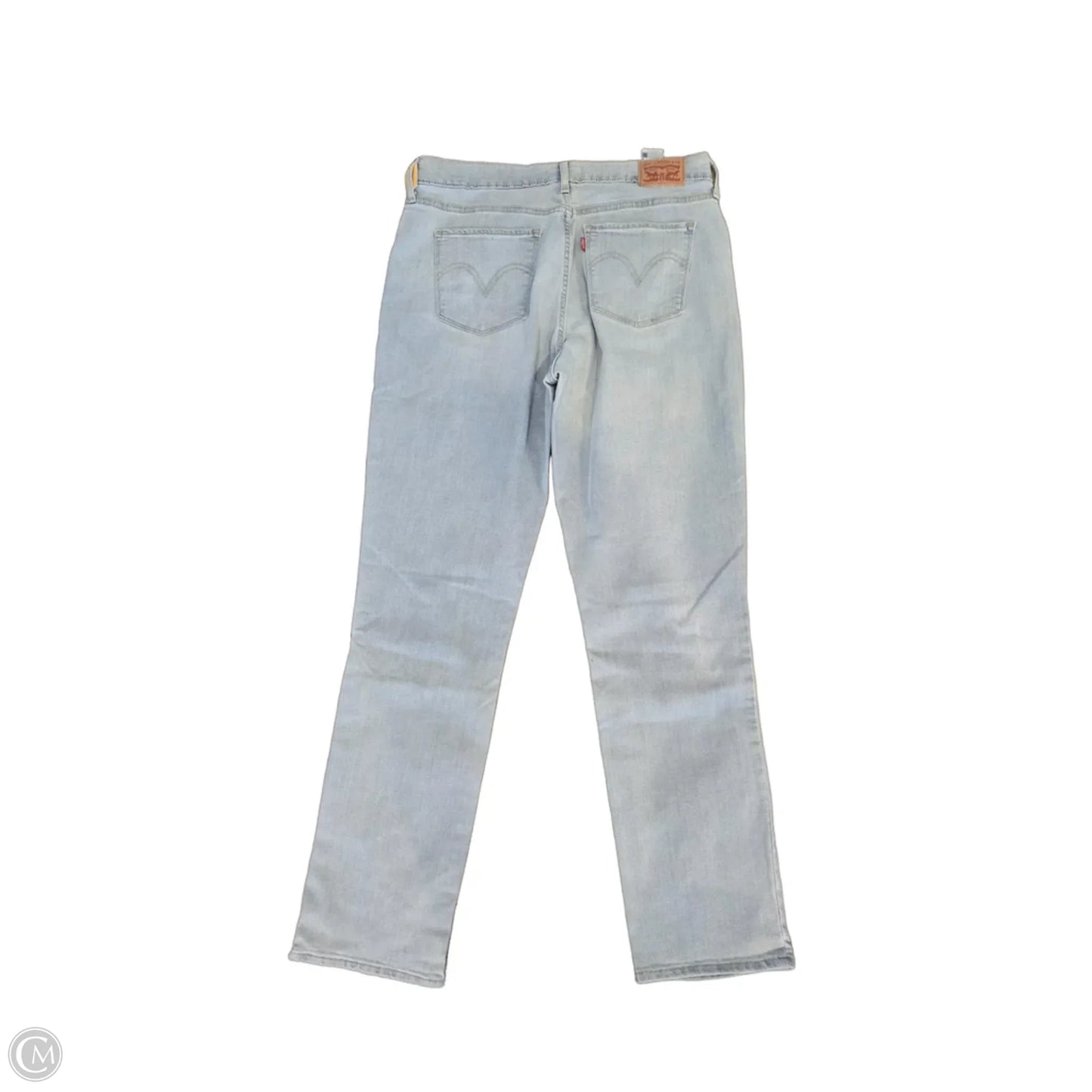 Jeans Straight By Levis In Blue Denim, Size: 12