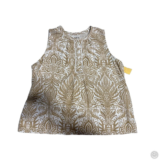 Tank Top By Loft In Brown & White, Size: Xl