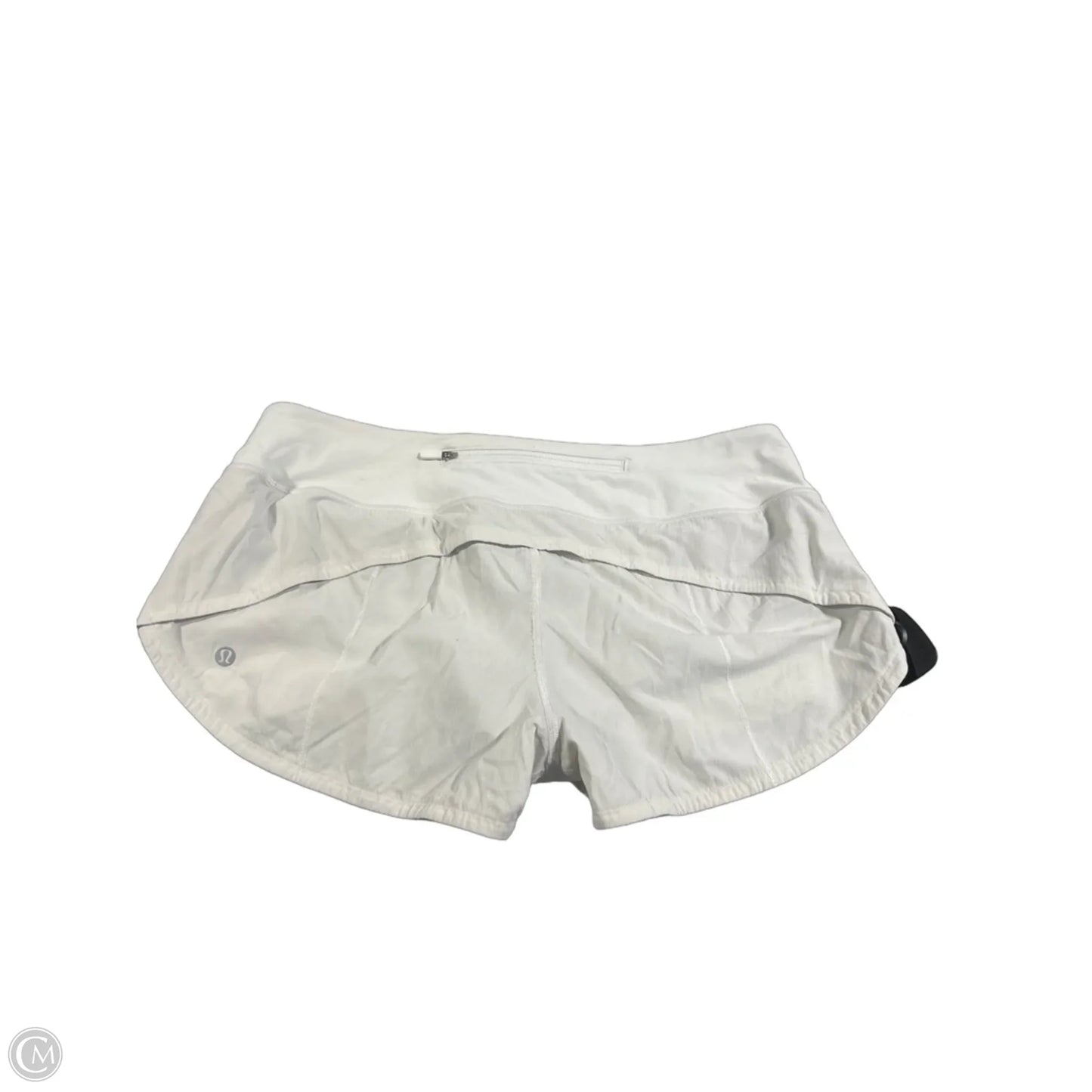 Athletic Shorts By Lululemon In White, Size: 8