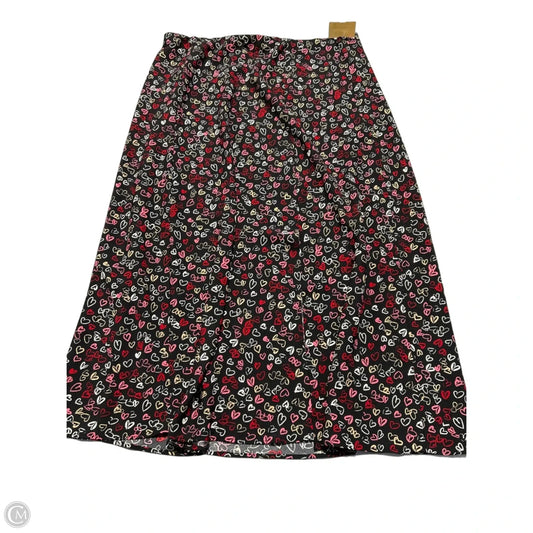 Skirt Maxi By Loft In Pink & Red, Size: L