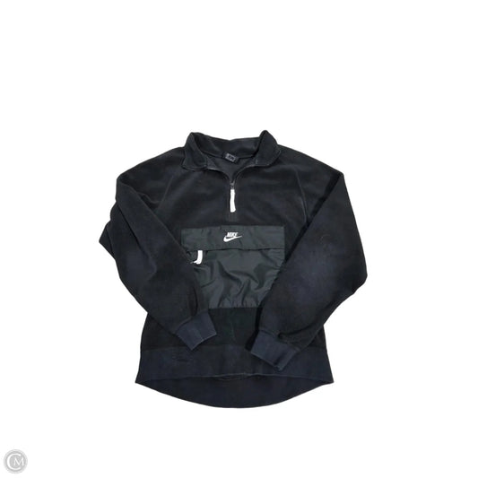 Sweatshirt Collar By Nike In Black, Size: S