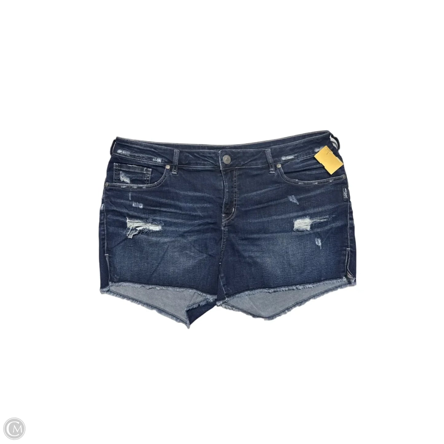 Shorts By Silver In Blue Denim, Size: 14