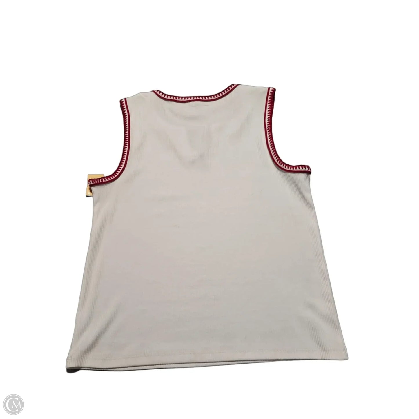 Tank Top By Talbots In Red & White, Size: Xl