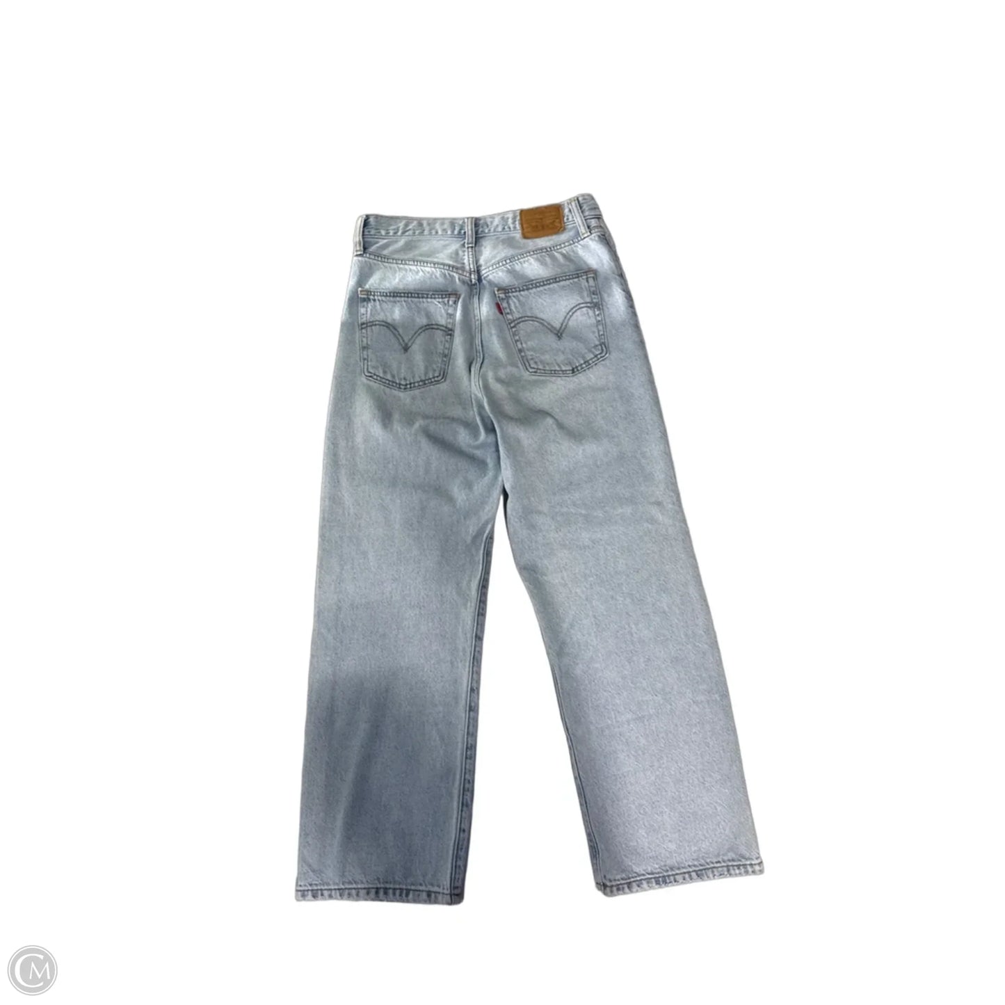 Jeans Straight By Levis In Blue Denim, Size: 6