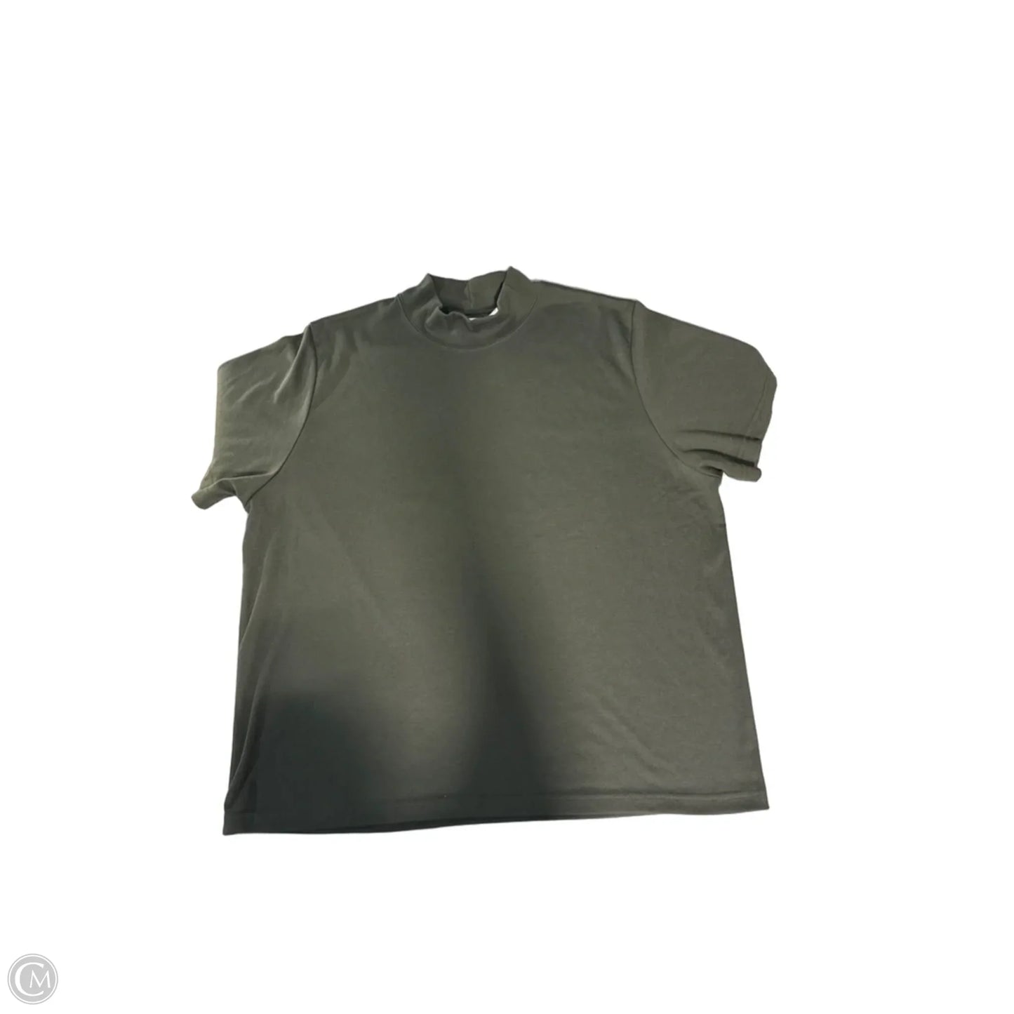 Top Short Sleeve By Cj Banks In Green, Size: 2x