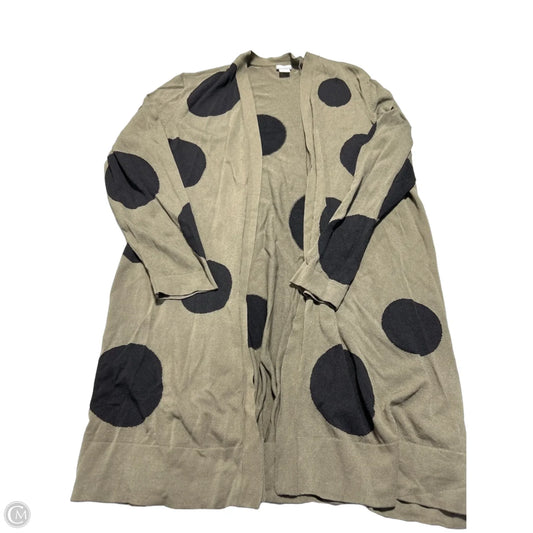 Cardigan By Chicos In Black & Green, Size: Xxl
