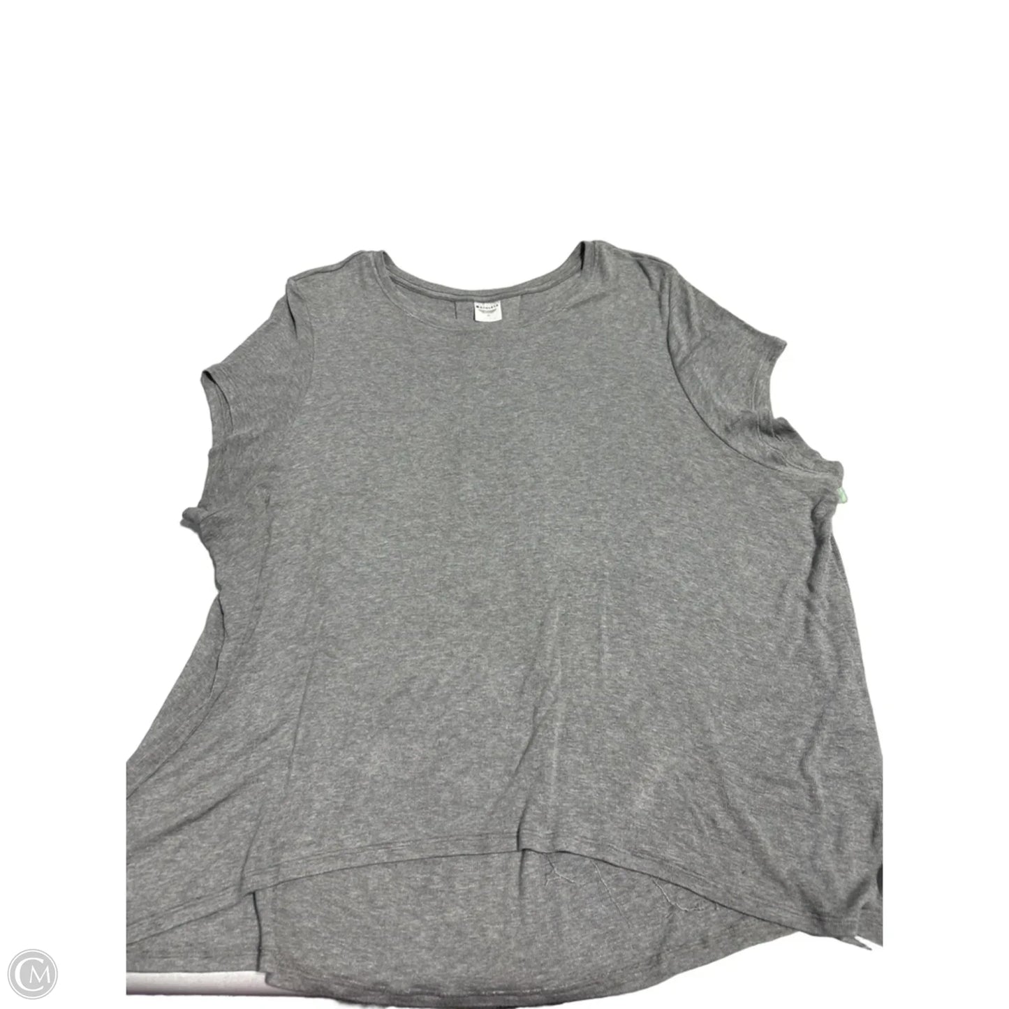 Top Short Sleeve Basic By Athleta In Grey, Size: 1x