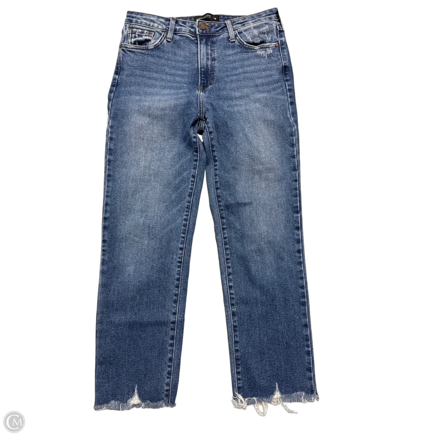 Jeans Straight By Just Black In Blue Denim, Size: 6
