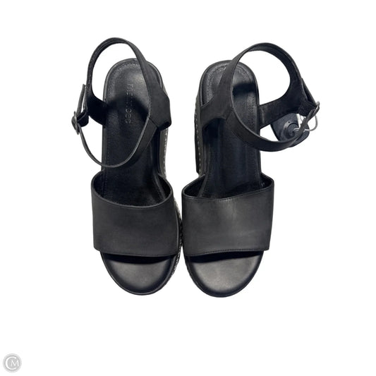 Sandals Heels Platform By Maurices In Black, Size: 8