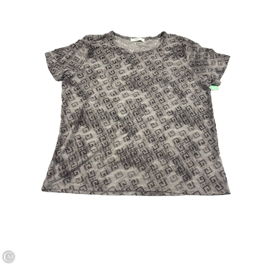 Top Short Sleeve Basic By Cmc In Grey, Size: 2x