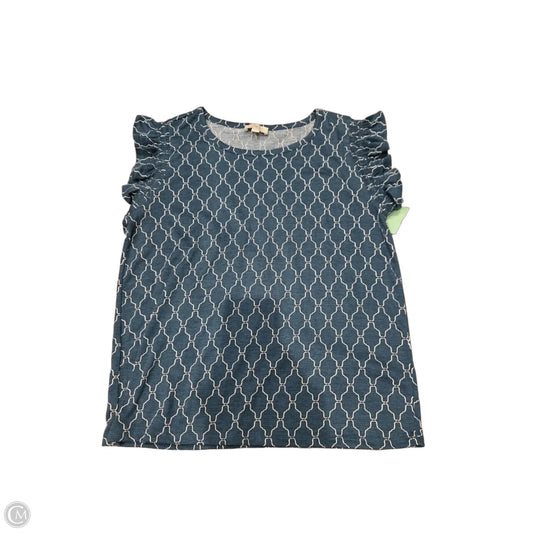 Top Sleeveless By Loft In Green, Size: L