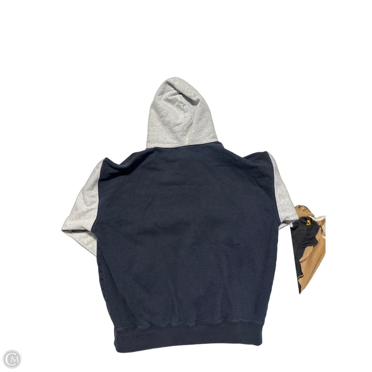 Sweatshirt Hoodie By Brandy Melville In Blue & Grey, Size: Xl