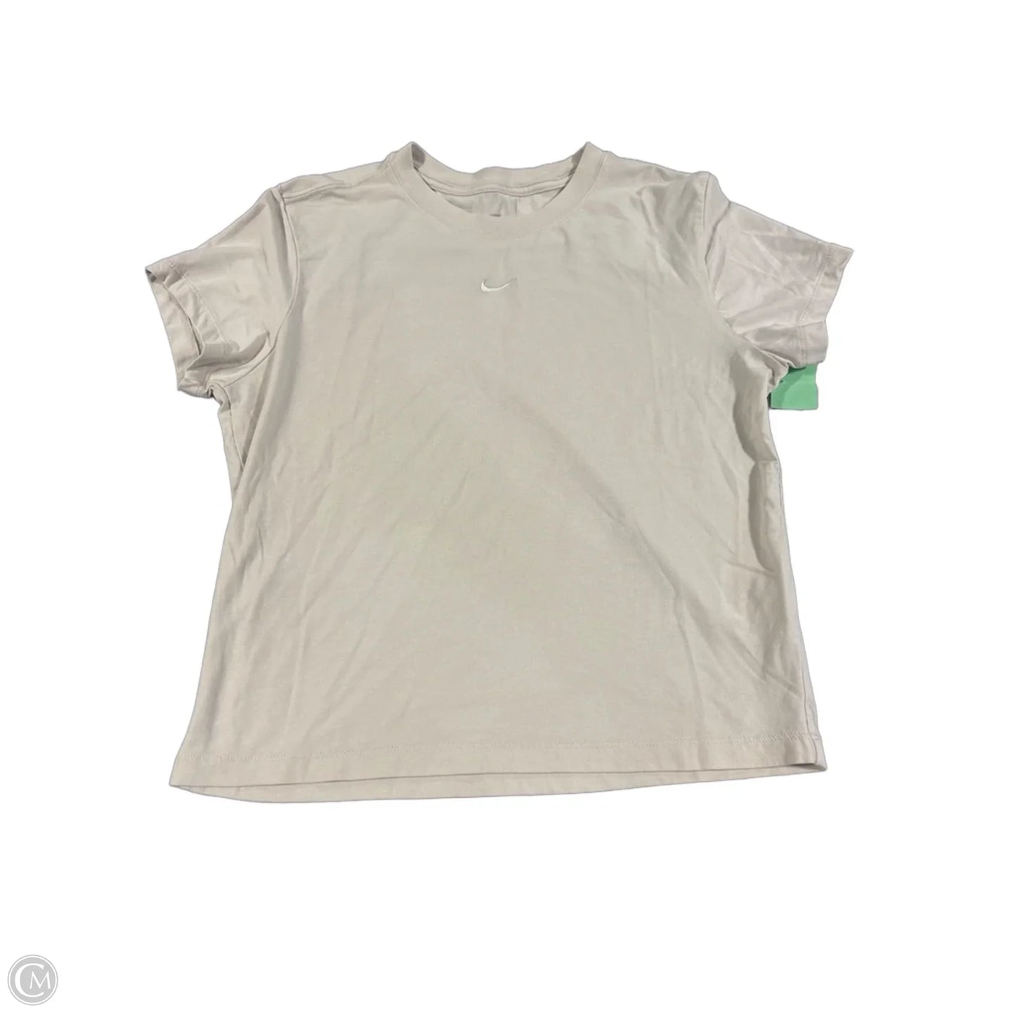 Top Short Sleeve By Nike In Cream, Size: L