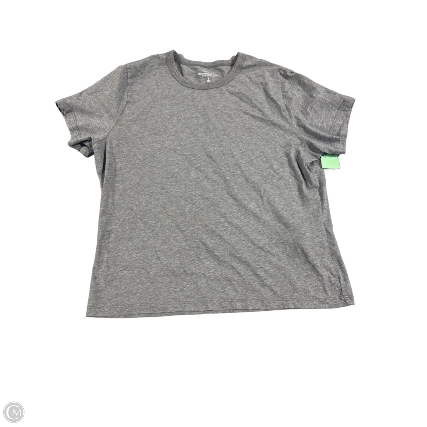 Top Short Sleeve Basic By Abercrombie And Fitch In Grey, Size: S