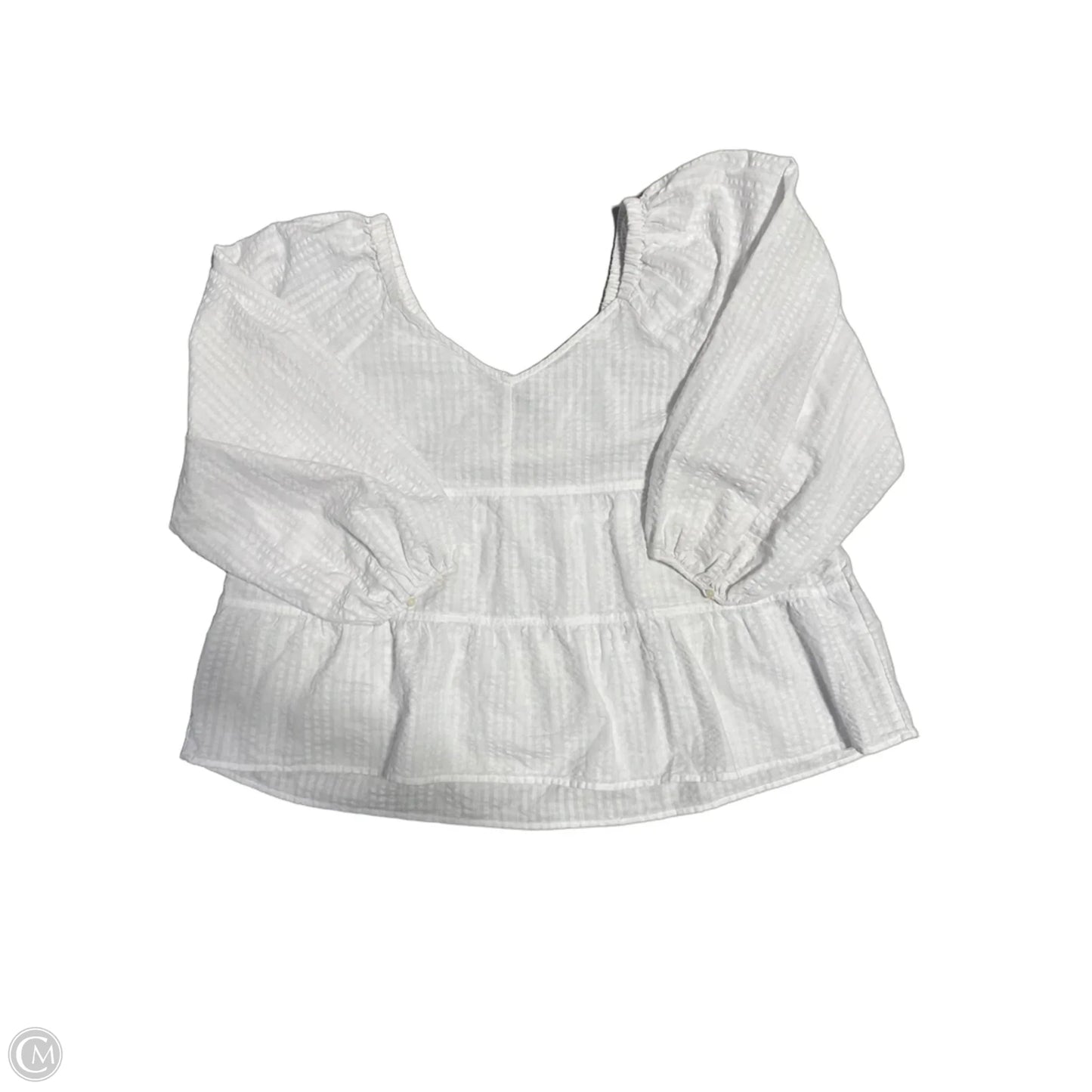 Top Long Sleeve By Old Navy In White, Size: Xl
