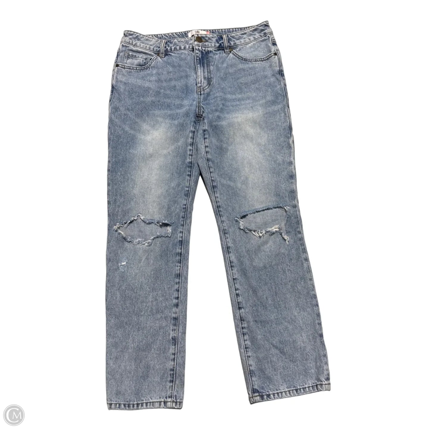 Jeans Boyfriend By Cabi In Blue Denim, Size: 8
