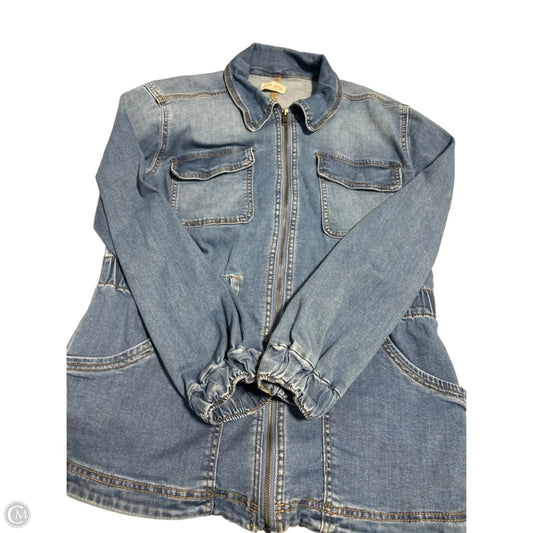 Jacket Denim By Knox Rose In Blue Denim, Size: L