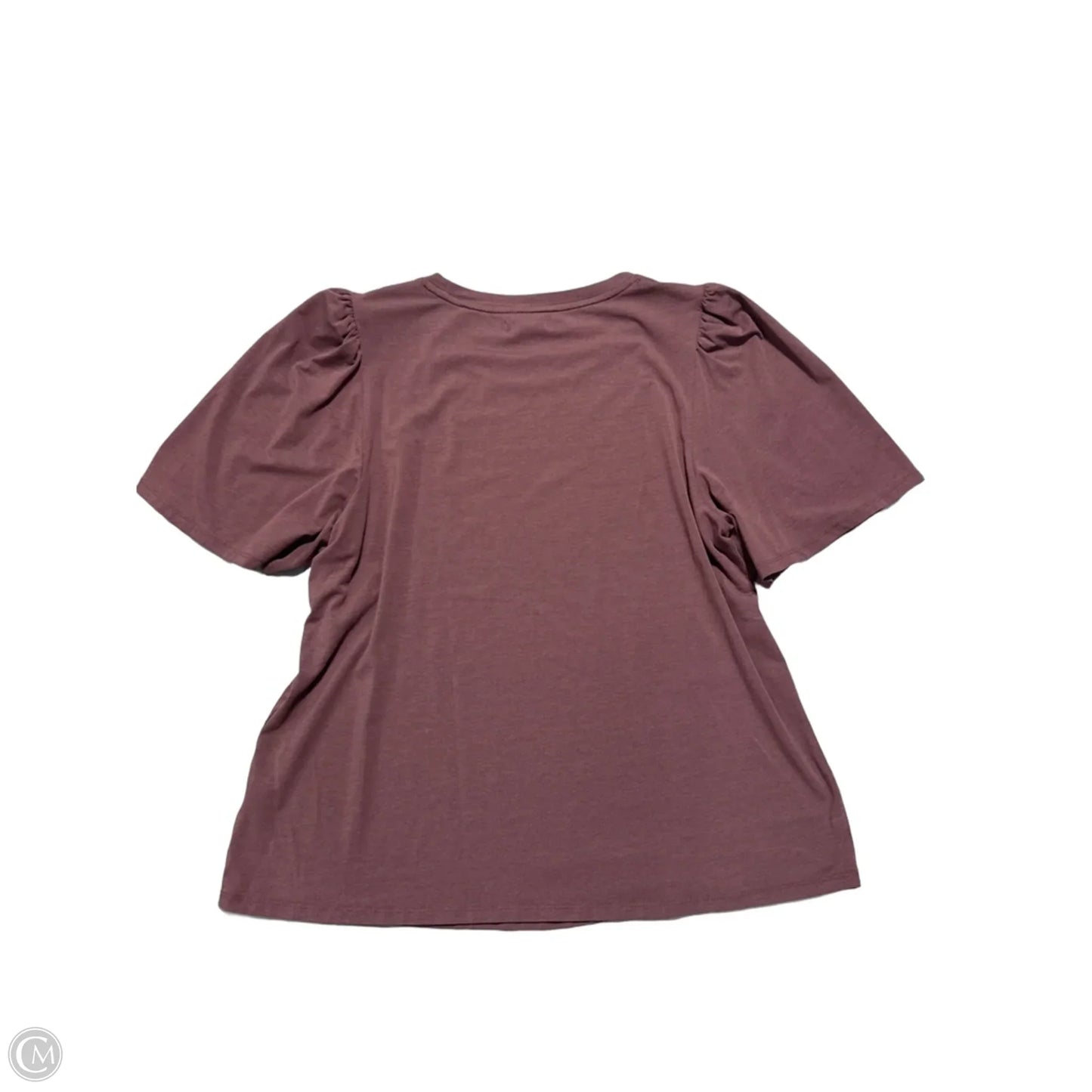 Top Short Sleeve By Maurices In Brown, Size: L