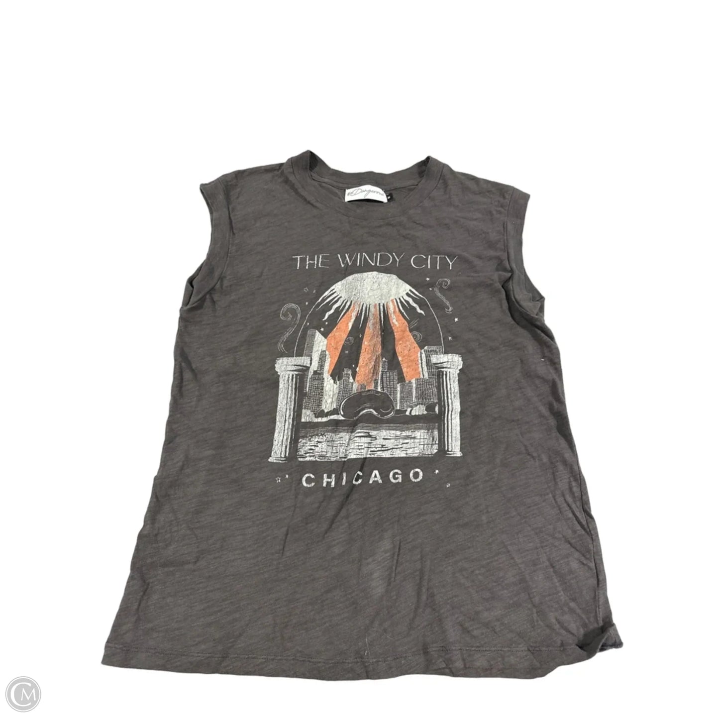 Top Sleeveless By Girl Dangerous In Grey, Size: M