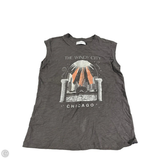 Top Sleeveless By Girl Dangerous In Grey, Size: M
