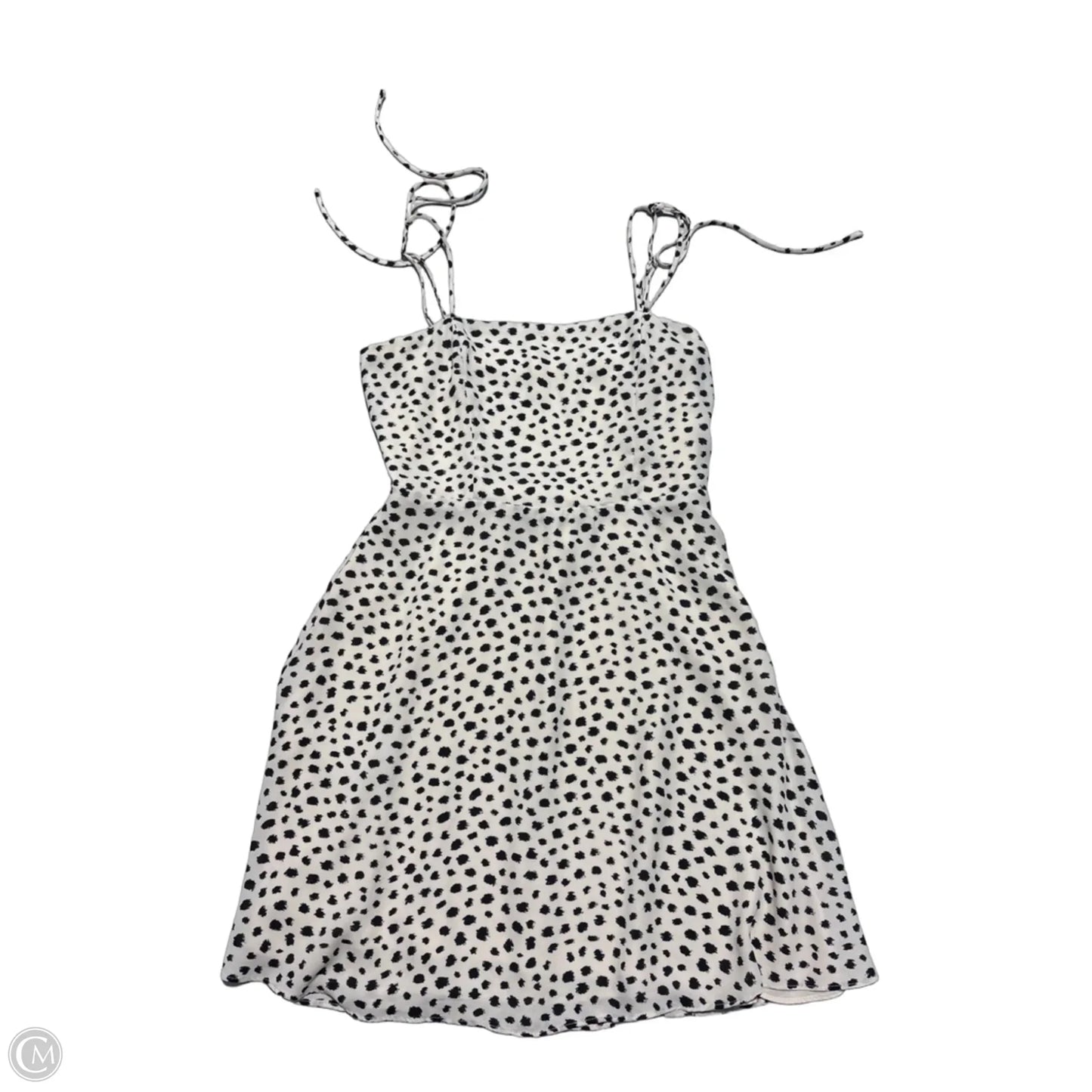 Dress Casual Short By Gb In Black & Cream, Size: S