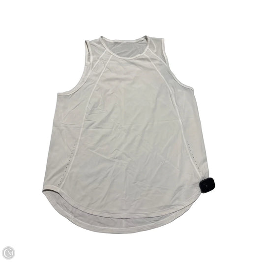 Athletic Tank Top By Lululemon In White, Size: Xl