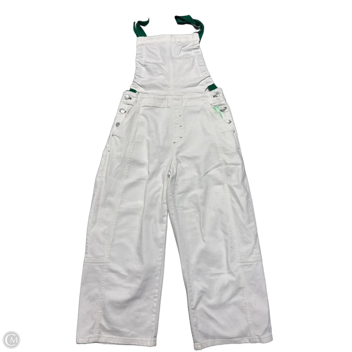 Overalls By Pilcro In Green & White, Size: S