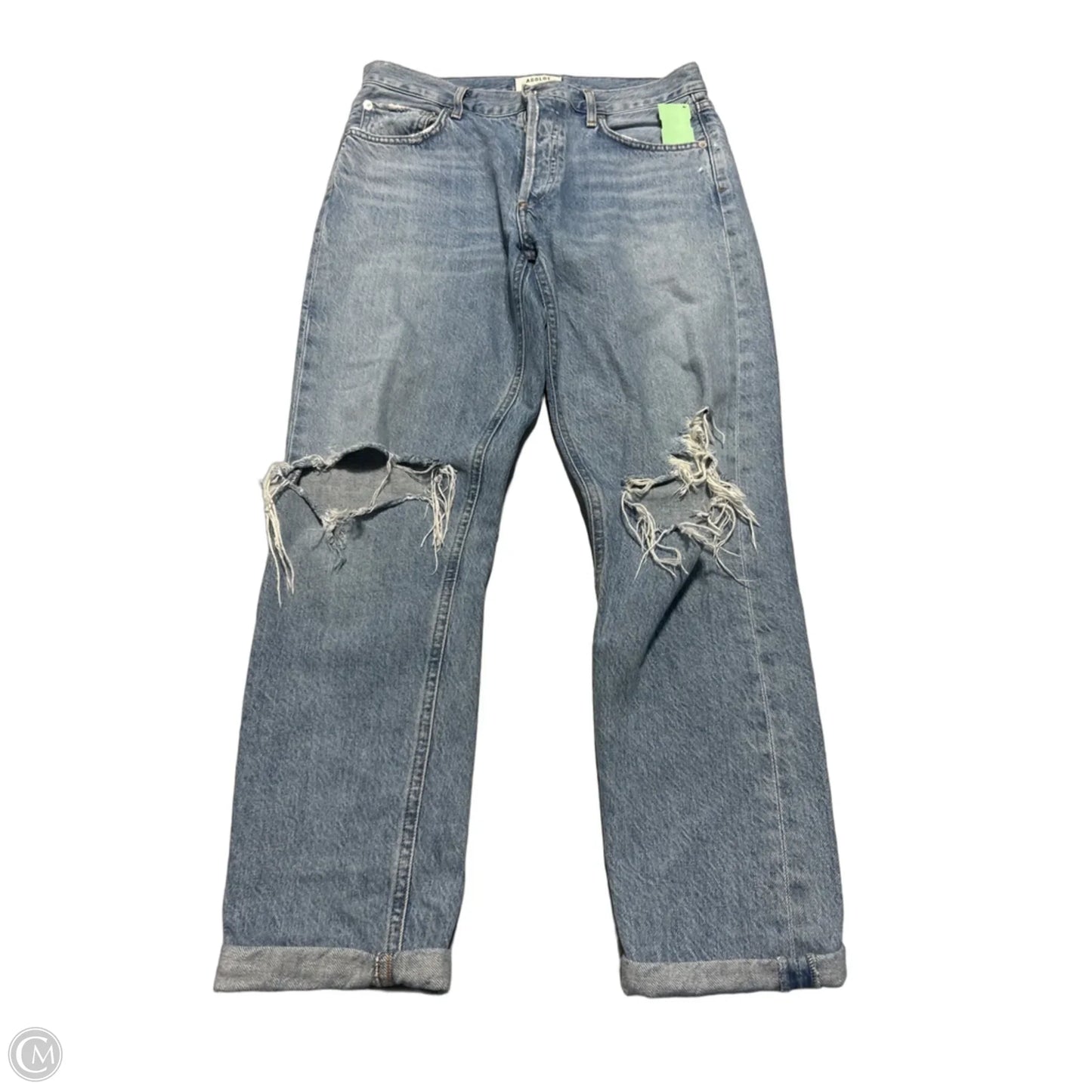 Jeans Straight By Agolde In Blue, Size: 4