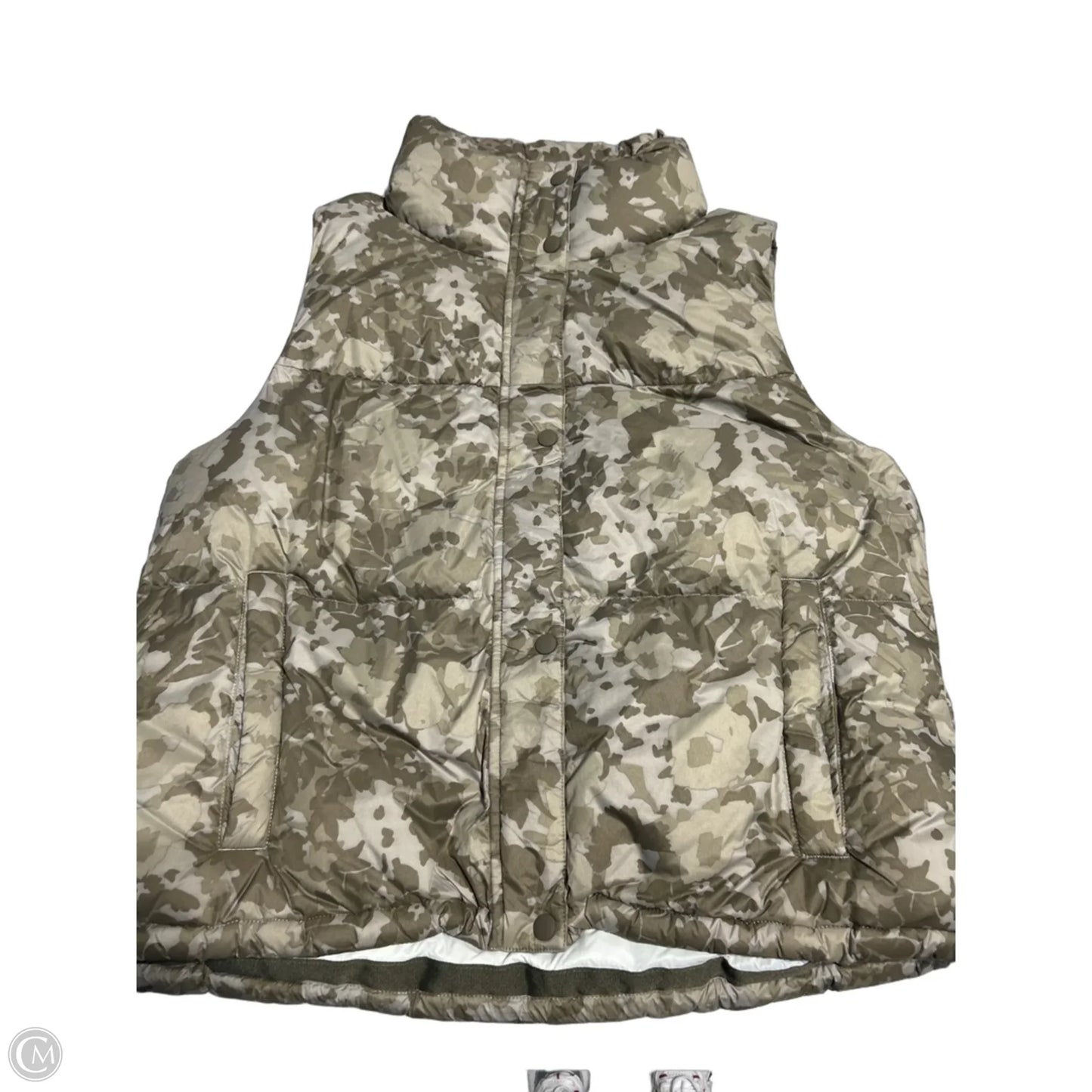 Vest Puffer & Quilted By Prana In Camouflage Print, Size: L