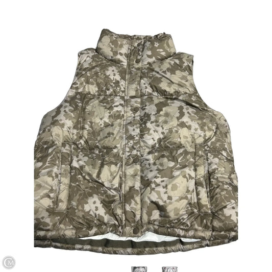 Vest Puffer & Quilted By Prana In Camouflage Print, Size: L