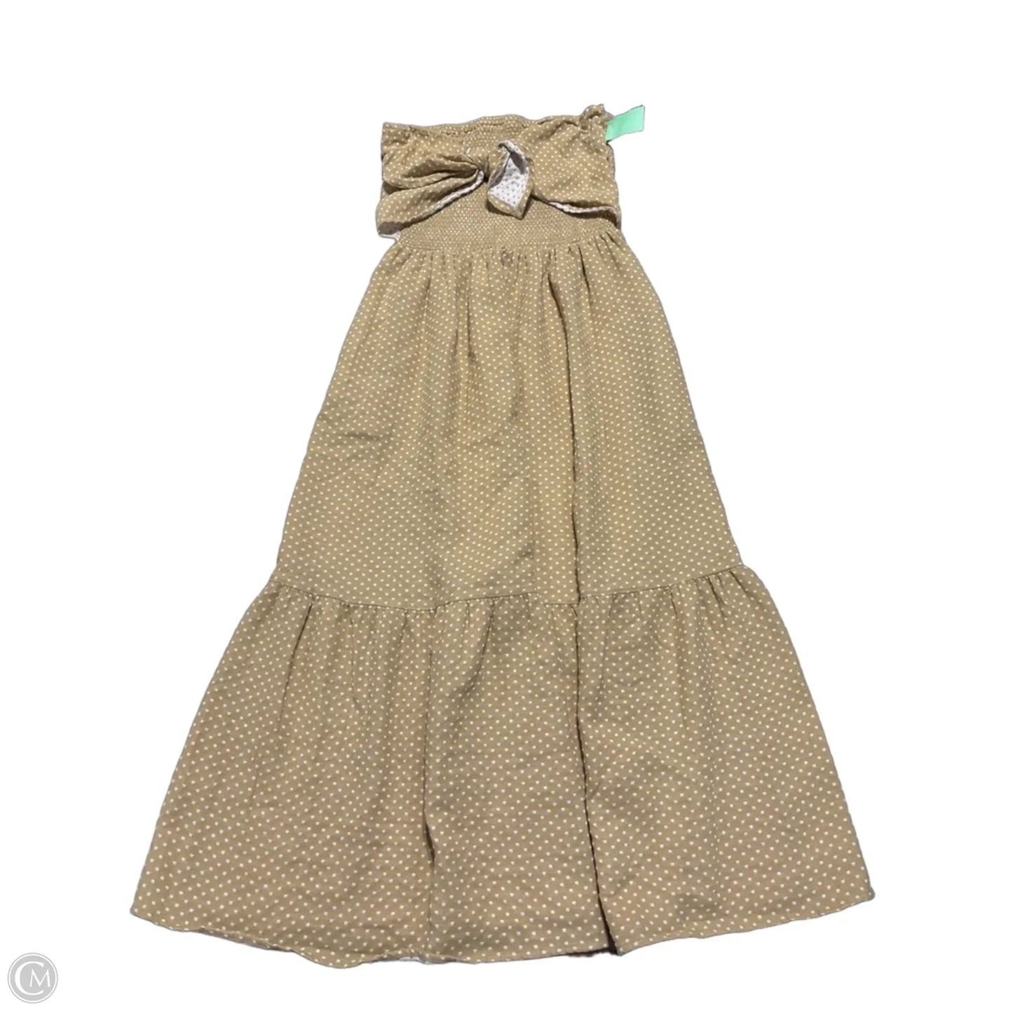 Dress Casual Midi By Grade & Gather In Tan, Size: M