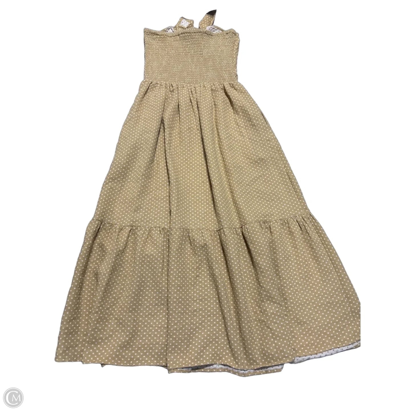 Dress Casual Midi By Grade & Gather In Tan, Size: M