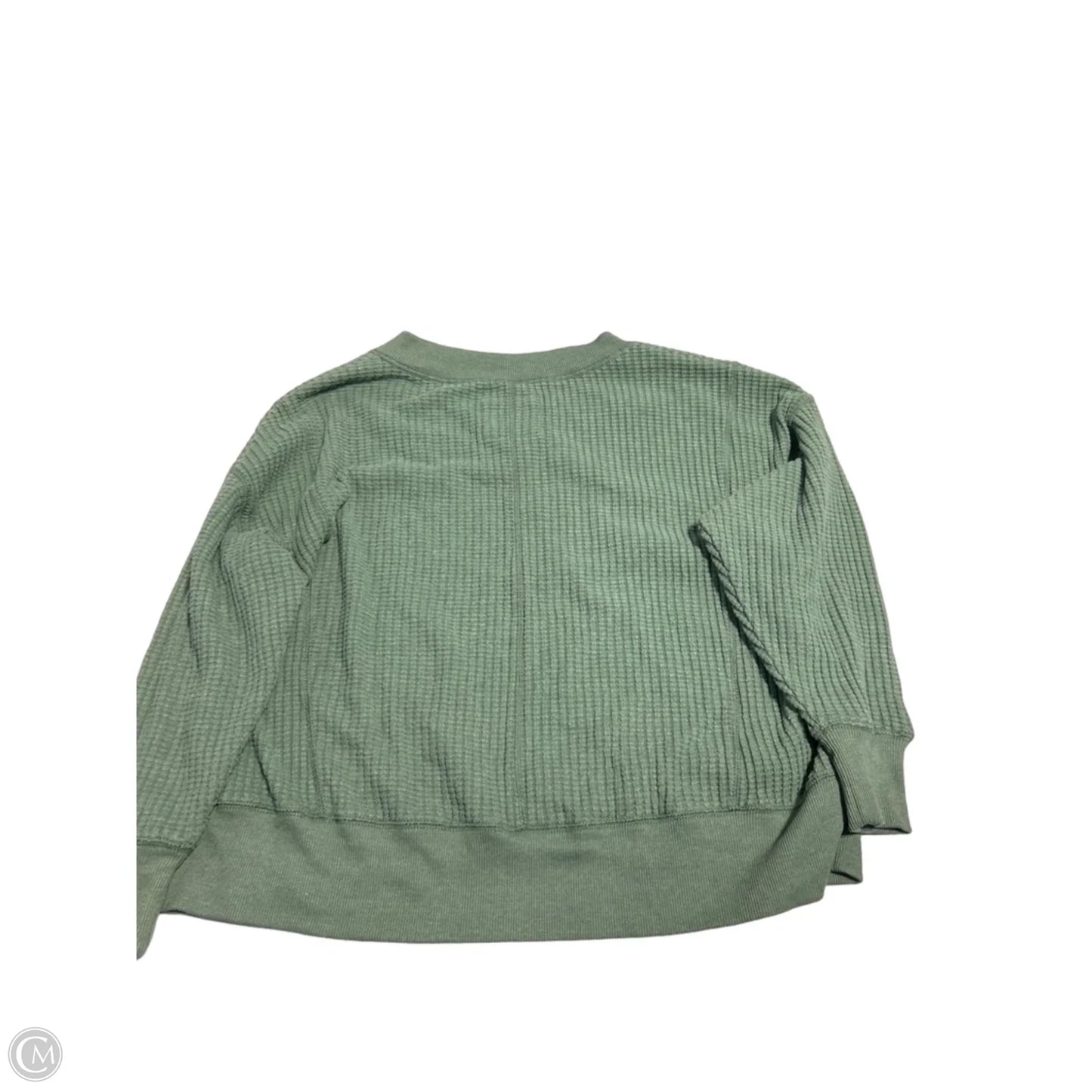 Top Long Sleeve By American Eagle In Green, Size: Xs