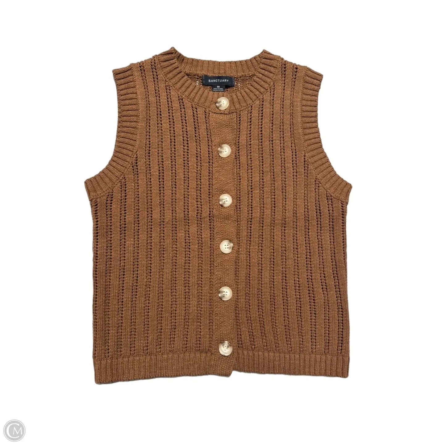 Top Sleeveless By Sanctuary In Brown, Size: Xs