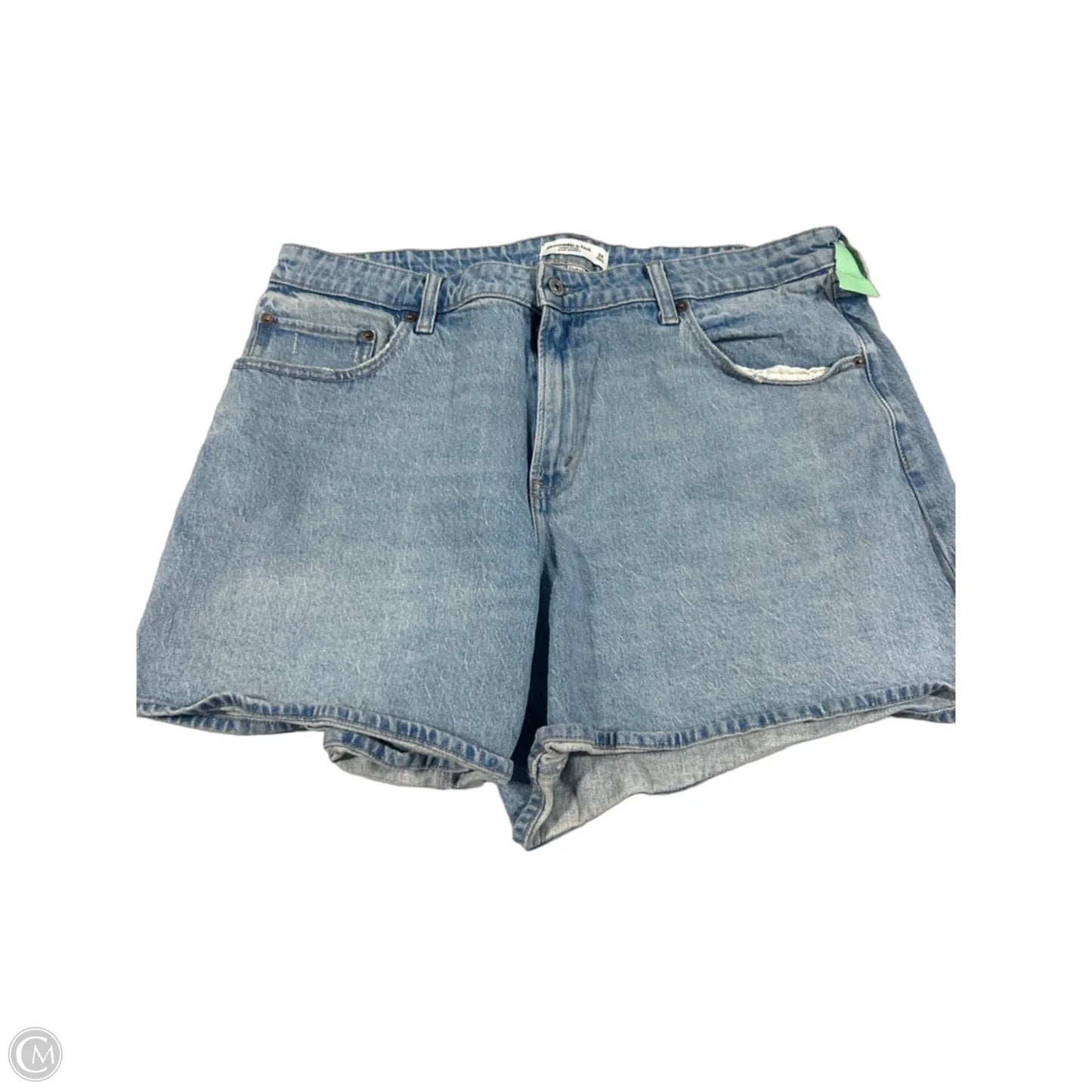 Shorts By Abercrombie And Fitch In Blue Denim, Size: 18
