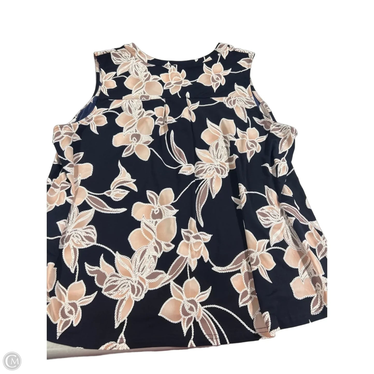 Top Sleeveless By Papermoon In Blue & Pink, Size: 3x