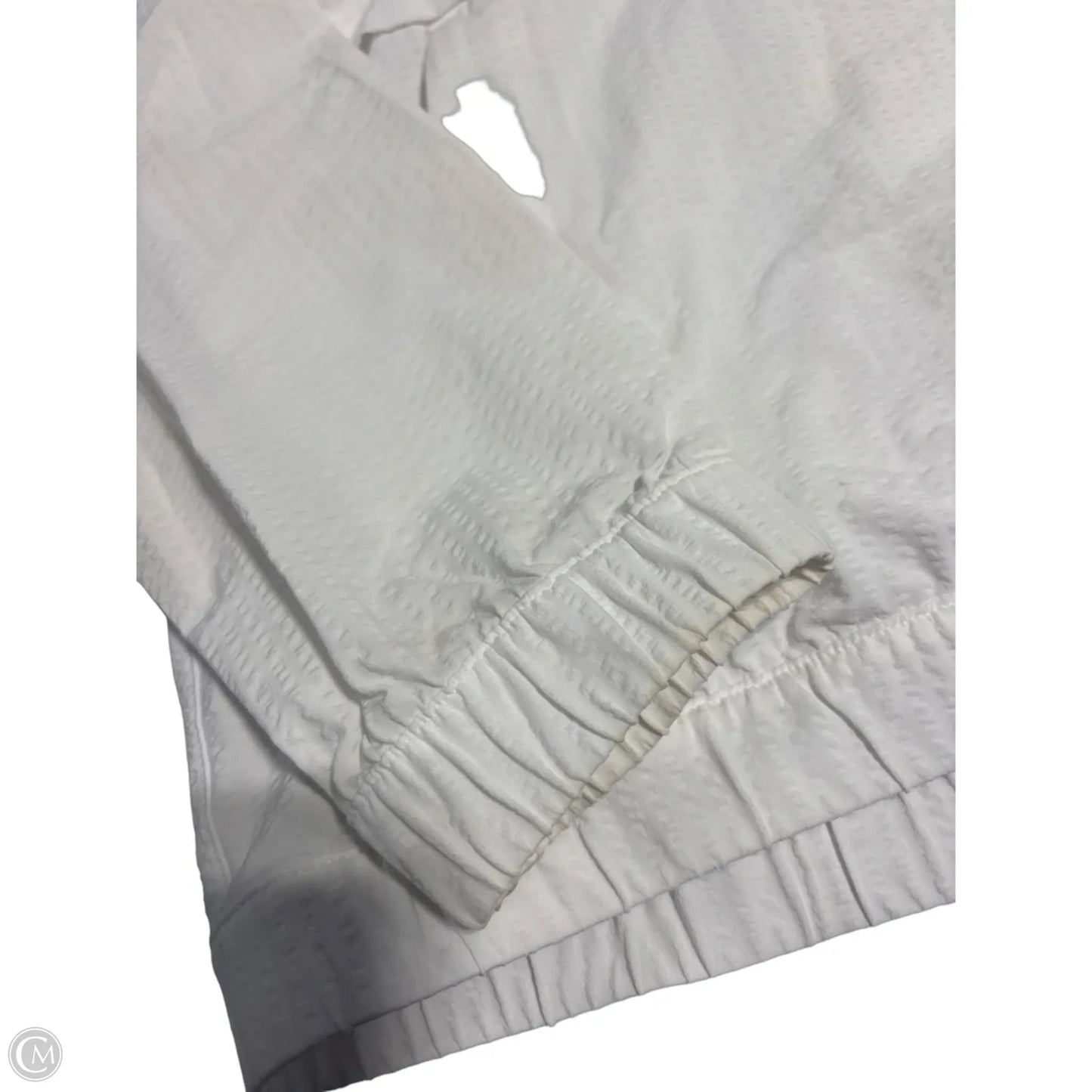 Athletic Jacket By Lululemon In White, Size: 8