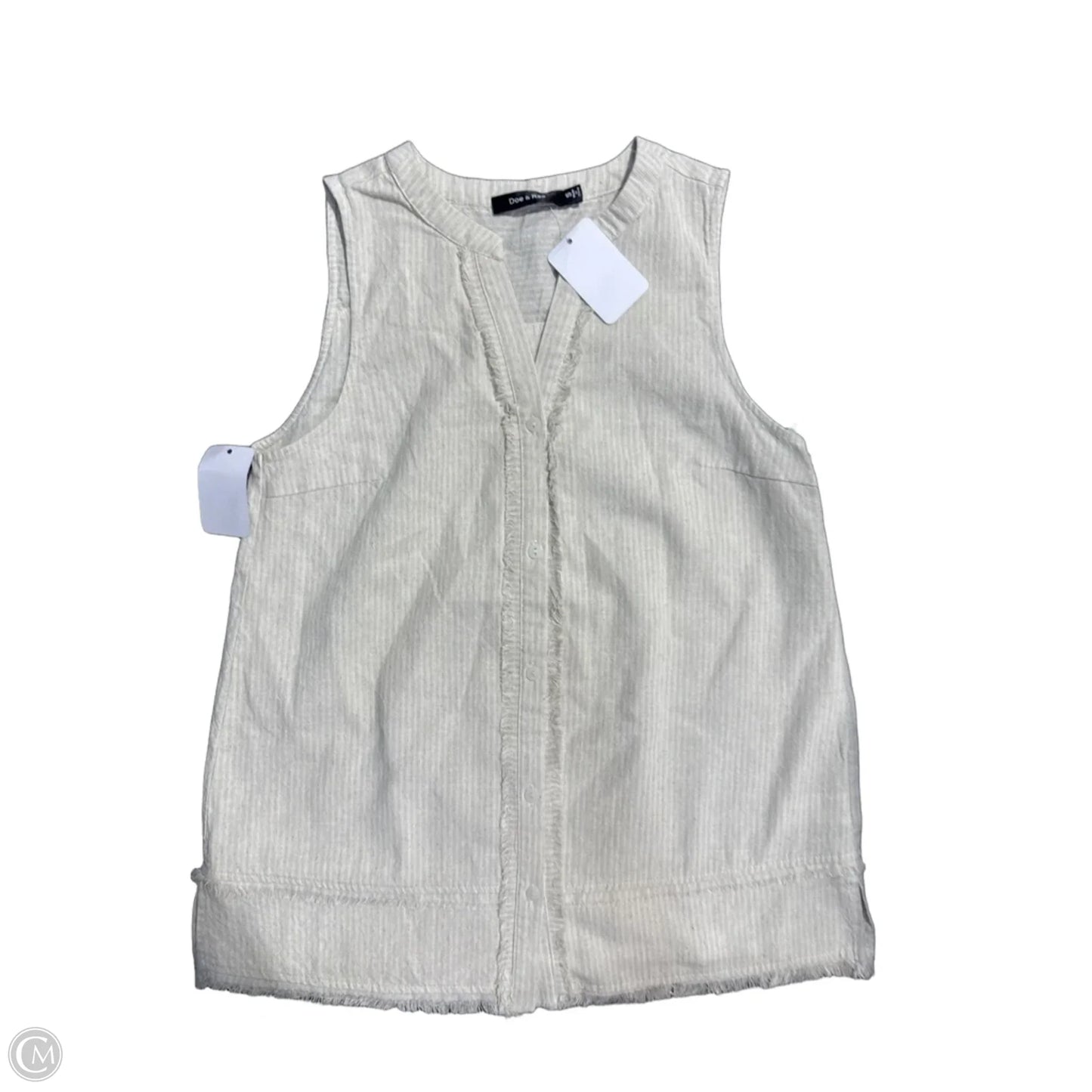 Tank Top By Doe & Rae In Cream, Size: S