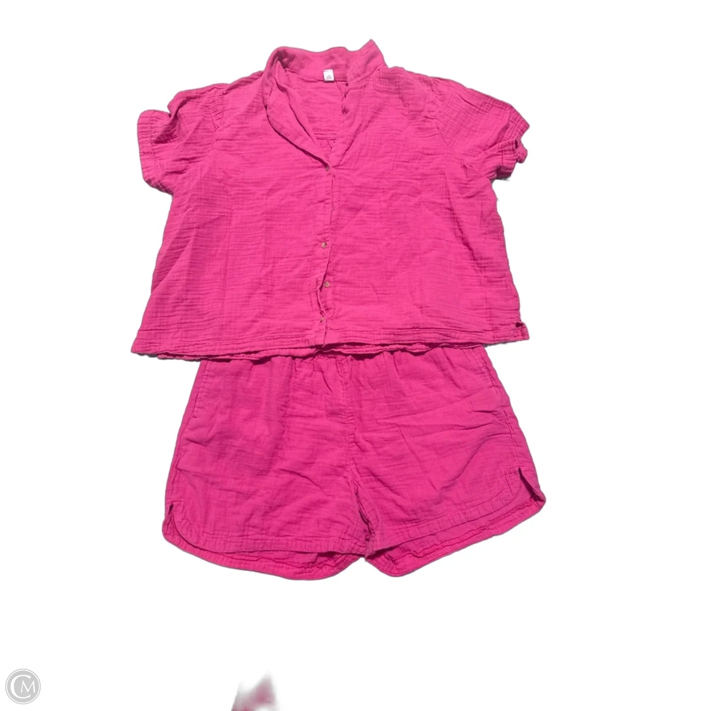 Top 2pc Short Sleeve By Old Navy In Pink, Size: Xxl