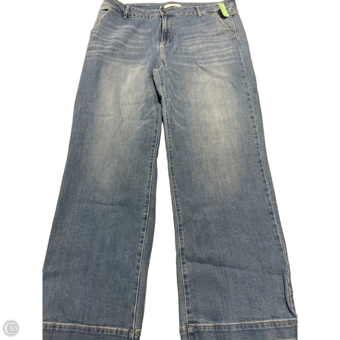 Jeans Wide Leg By Kancan In Blue Denim, Size: 20