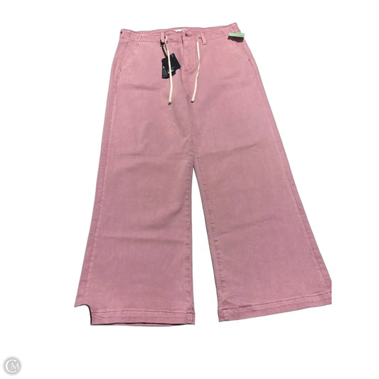 Jeans Wide Leg By Paige In Pink, Size: 14