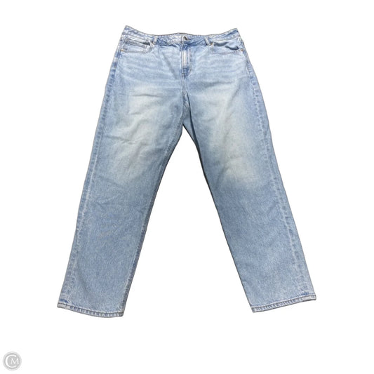 Jeans Straight By American Eagle In Blue Denim, Size: 18