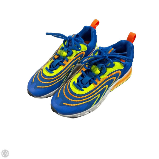 Shoes Athletic By Nike In Blue & Yellow, Size: 9