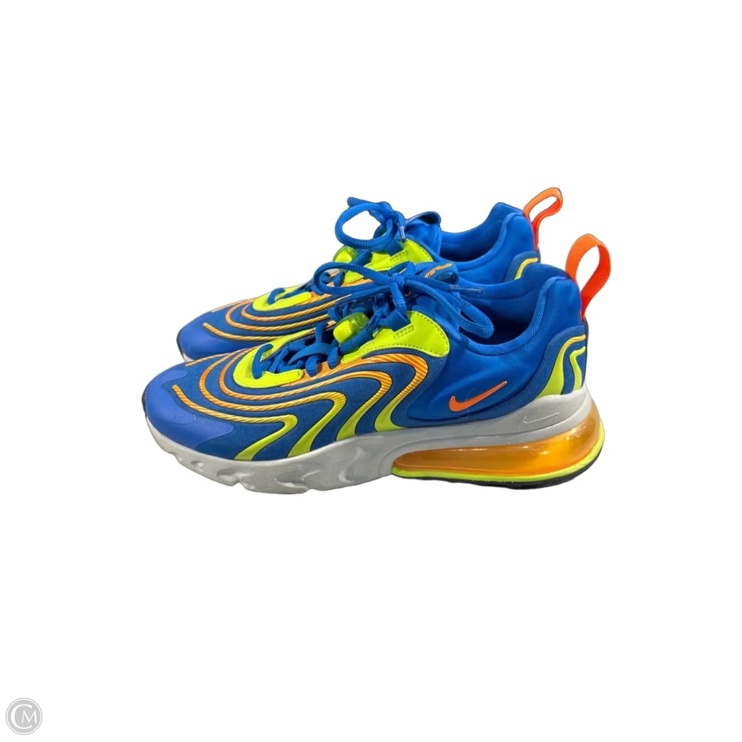 Shoes Athletic By Nike In Blue & Yellow, Size: 9