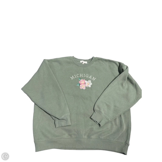 Sweatshirt Crewneck By State Of Mine In Green, Size: L