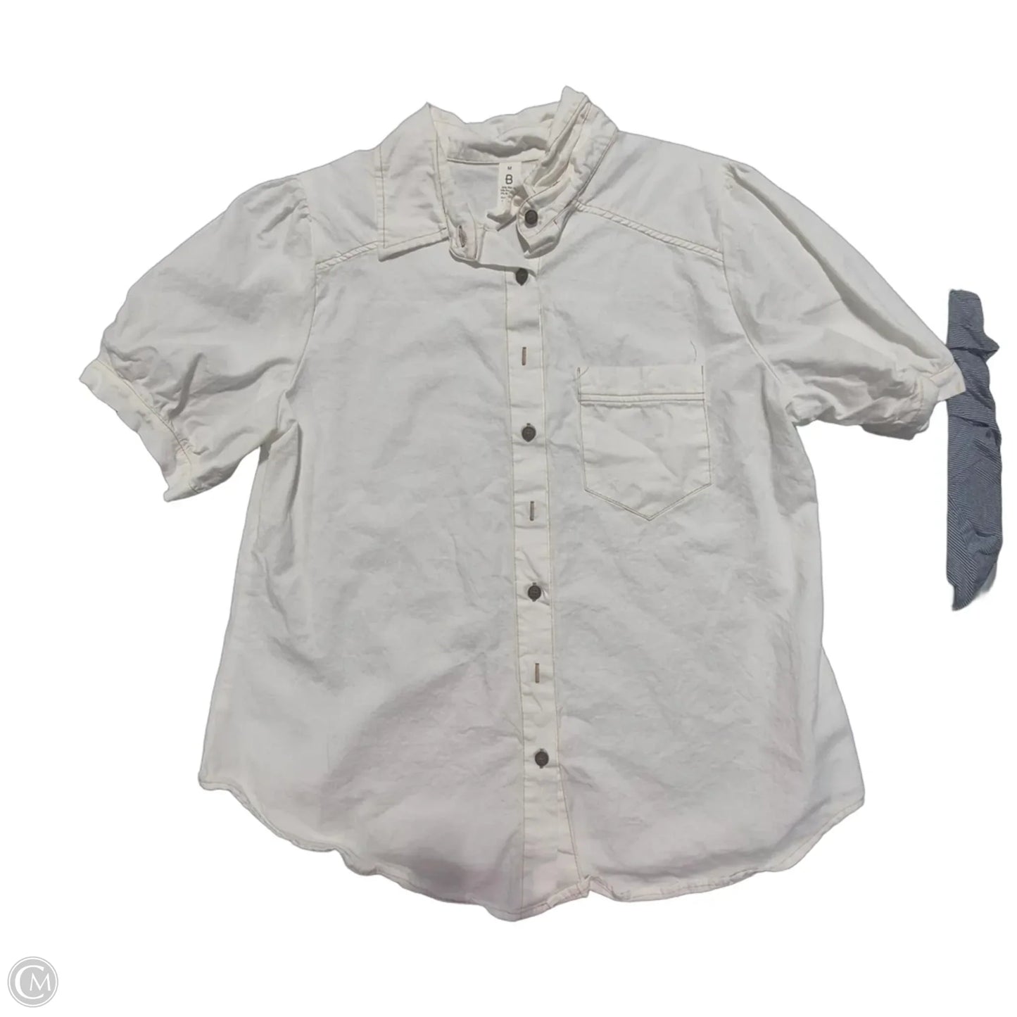 Top Short Sleeve By Cmc In White, Size: S
