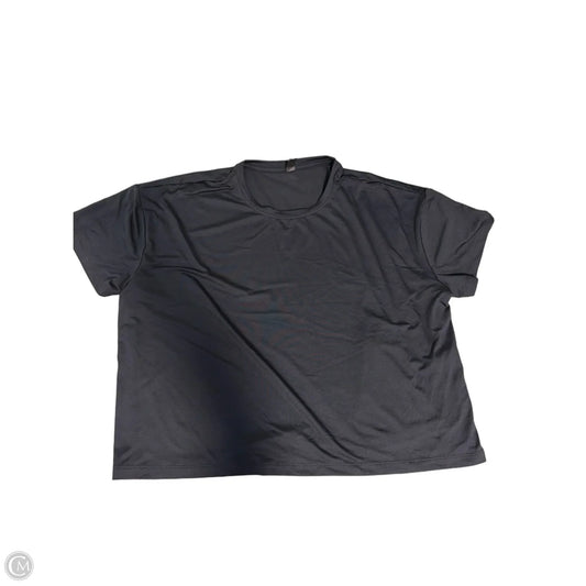 Athletic Top Short Sleeve By Under Armour In Black, Size: L
